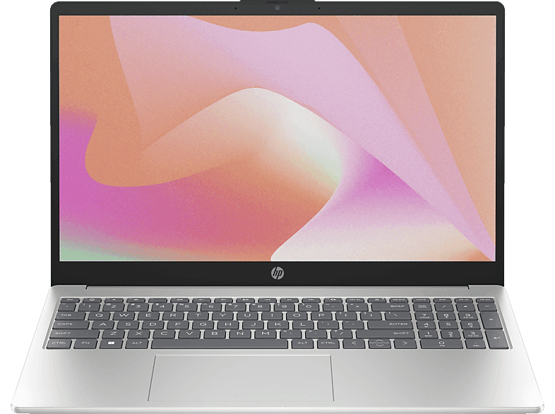 Portátil - HP 15-fd0005ns, 15.6" Full HD, Intel® Core™ i7-1355U, 16GB RAM, 512GB SSD, Gráficos Iris® Xe, Sin sistema operativo, Plata natural