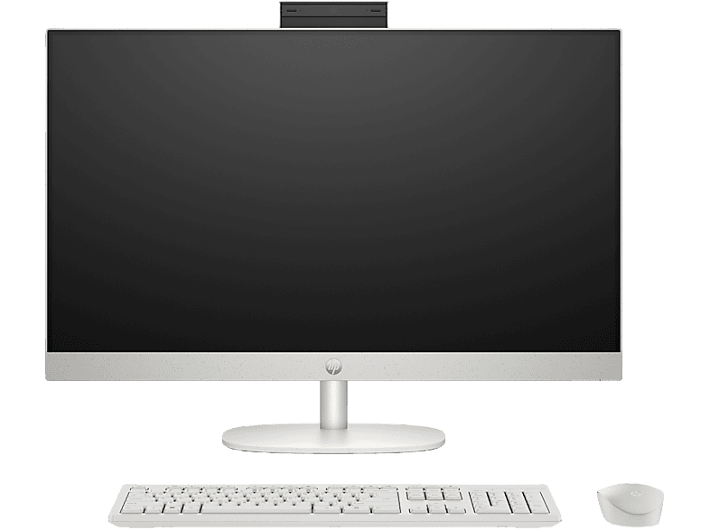 All in one - HP 27-cr0005ns, 27" Full HD, AMD Ryzen™ 5 7520U, 16GB RAM, 1TB SSD, Gráficos Radeon™, Sin sistema operativo, Blanco