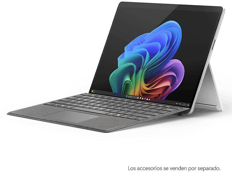 Convertible 2 en 1 - Microsoft Surface Pro Copilot+ PC, 13", Snapdragon® X Plus 45 TOPS, 16GB RAM, 256GB SSD, Adreno GPU, Windows 11 Home, Platinum