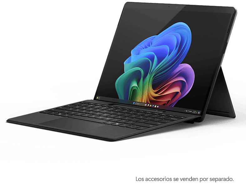 Convertible 2 en 1 - Microsoft Surface Pro Copilot+ PC, 13", Snapdragon® X Elite 45 TOPS, 16GB RAM, TB SSD, Adreno GPU, Windows 11 Home, Black