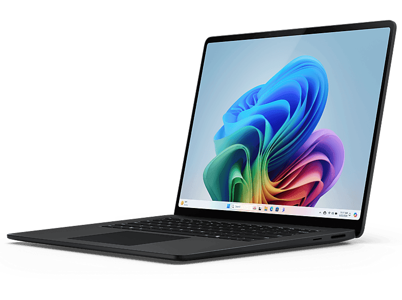 Portátil - Microsoft Surface Laptop Copilot+ PC, 15" Táctil, Snapdragon® X Elite 45 TOPS, 16GB RAM, 512GB SSD, Adreno Graphics, Windows 11 Home, Black