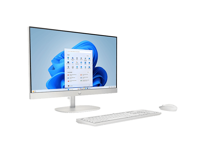 All in one - HP 24-cr1007ns 23.8" Full HD, Intel® Core™ Ultra 5 125U, 16 GB RAM, 512 SSD, UHD Graphics, Sin sistema operativo, Blanco
