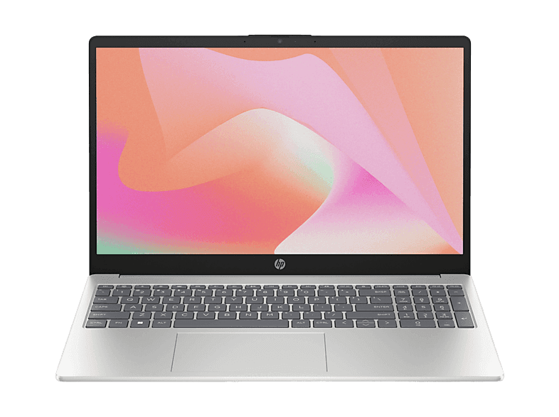 Portátil - HP 15-fd0300ns, 15.6" Full-HD, Intel® Core™ i7-1355U, 16 GB RAM, 512 SSD, Iris Xe Graphics, Sin sistema operativo, Plata natural