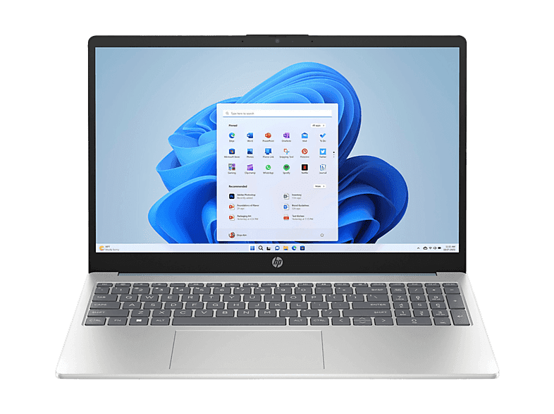 Portátil - HP 15-fd0291ns, 15,6" Full HD, Intel® Core™ i5-1334U, 16 GB RAM, 1 TB SSD, Iris Xe Graphics, Windows 11 Home, Azul