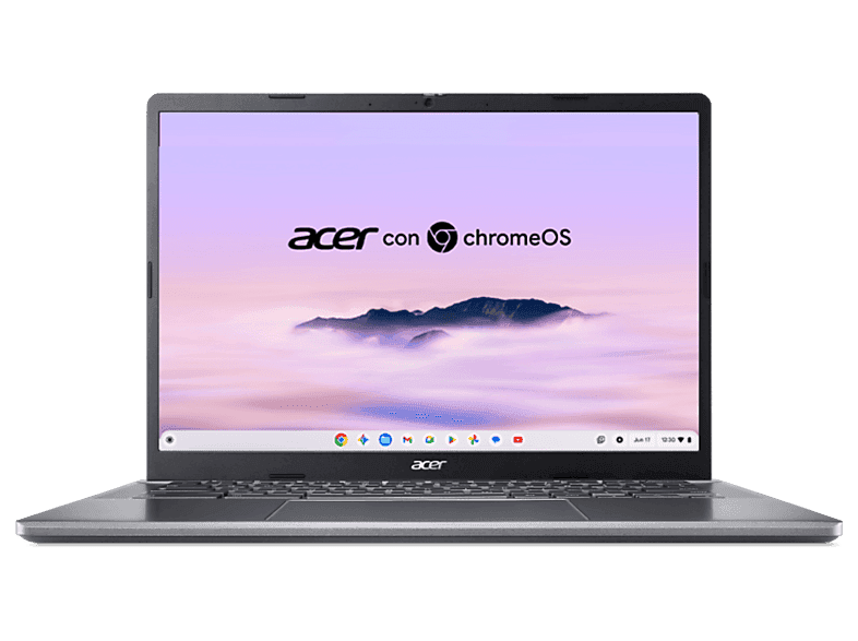 Portátil - Acer Chromebook Plus 514 CB514-3H con Gemini, 14" WUXGA, AMD Ryzen™ 5 7520C, 8GB RAM, 256GB SSD, Radeon™ Graphics, Google Chrome OS