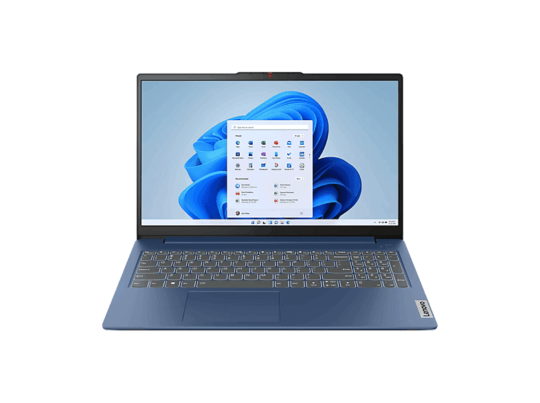 Portátil - Lenovo IdeaPad Slim 3 15AMN8, 15.6" Full-HD, AMD Ryzen™ 5 7520U, 16GB RAM, 512GB SSD, Radeon™ 610M, Sin sistema operativo, Azul