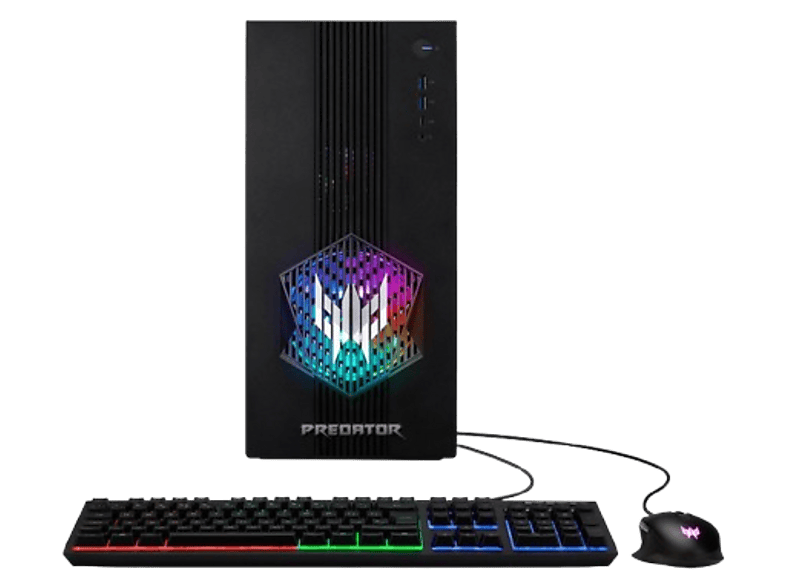 PC gaming - Acer Predator Orion 3000 PO3-655_H610, Intel® Core™ i7-14700F, 32GB RAM, 1 TB SSD, GeForce RTX™ 5070, Sin sistema operativo, Negro
