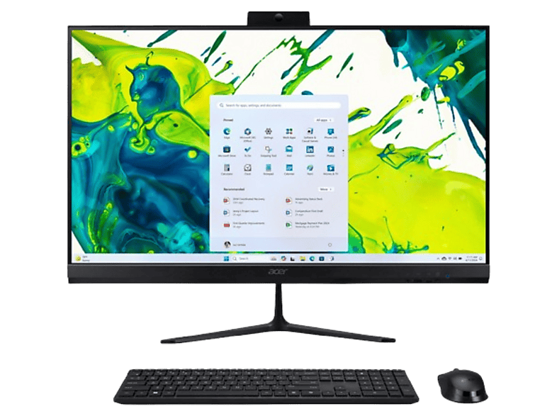All in one - Acer Aspire C24-2G, 24" Full-HD, Intel® Core™ 5 120U, 16GB RAM, 1 TB SSD, UHD Graphics, Windows 11 Home, Negro