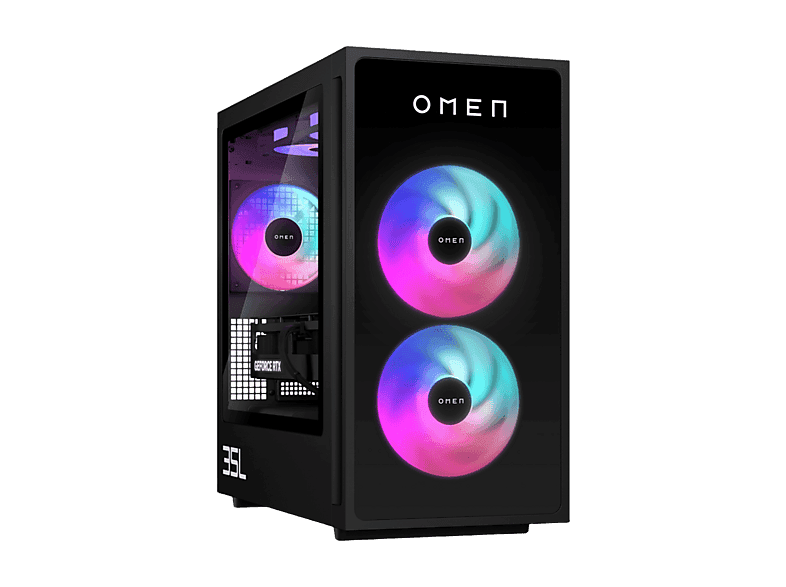 PC gaming - HP OMEN 35L Gaming Desktop GT16-0108ns, AMD Ryzen™ 7 8700F, 32 GB RAM, 1 TB SSD, GeForce RTX™ 5060, Windows 11 Home, Negro