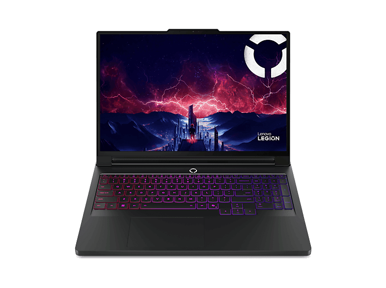 Portátil gaming - Lenovo Legion Pro 7 16AFR10H, 16" WQXGA OLED, AMD Ryzen™ 9 9955HX3D, 64GB RAM, 2TB SSD, GeForce RTX™ 5080, Windows 11 Home, Negro