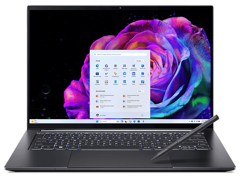Portátil - Acer Swift X 14 SFX14-73G-94XE, 14.5" WQXGA+, Intel® Core™ Ultra 9 285H, 32GB RAM, 1TB SSD, GeForce RTX™ 5070, Windows 11 Home