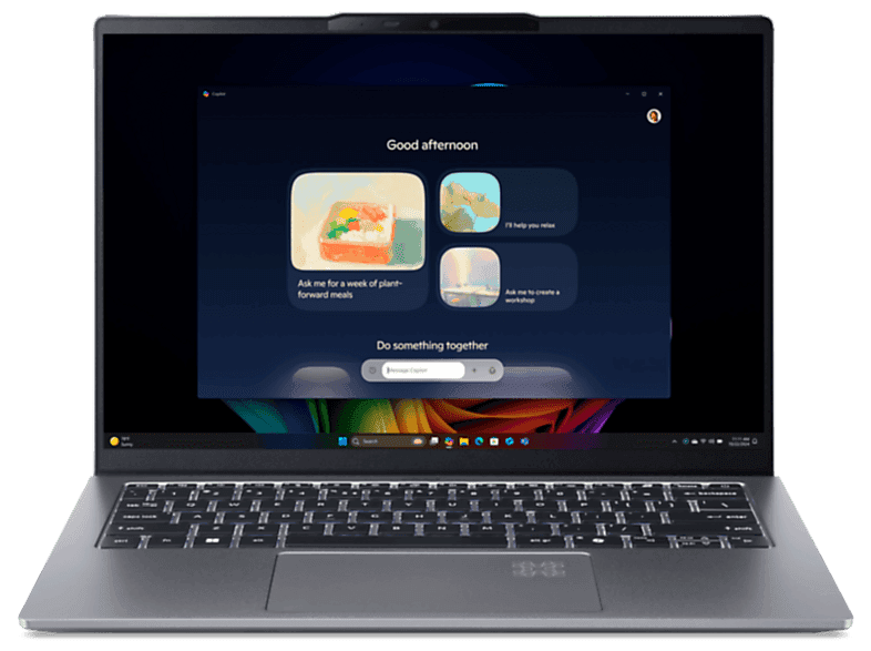 Portátil - Acer Swift Go 14 AI SFG14-64-R0YP Copilot+ PC, 14" WUXGA, AMD Ryzen™ 7 350, 50 TOPS, 32GB RAM, 1TB SSD, Radeon™ 860M, Windows 11 Home