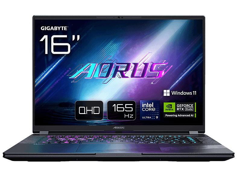 Portátil gaming - Gigabyte AORUS ELITE 16 BWHC3ESC64SH, 16" WQXGA, Intel® Core™ Ultra 9 275HX, 32 GB RAM, 1 TB SSD, GeForce RTX™ 5070, Windows 11 Home