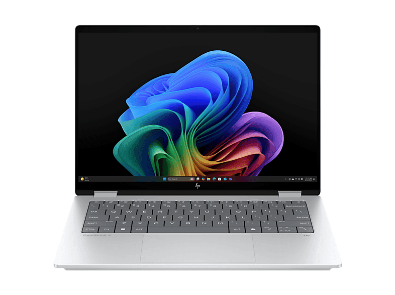 Convertible 2 en 1 - HP OmniBook X 14-fk0002ns Copilot+ PC, 50 TOPS, 14 ", 3K, AMD Ryzen™ AI 7 350, 32GB RAM, 1TB SSD, Radeon™ 860M, W11 H, Plata