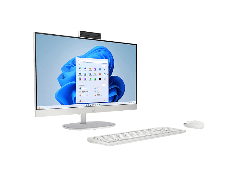 All in One - HP 24-cr0161ns 23,8" Full HD, AMD Ryzen™ 5 7520U, 16 GB RAM, 512 SSD, Gráficos Radeon™ 610M, Sin Sistema Operativo, Blanco