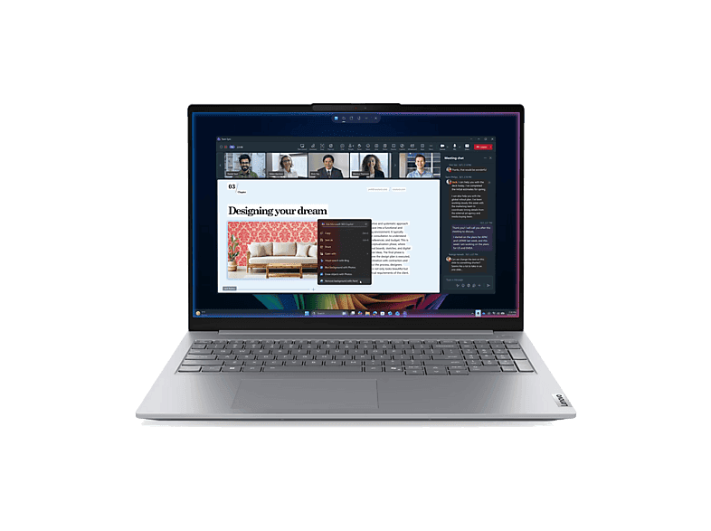 Portátil - Lenovo ThinkBook 16 G9 IPL Profesional Copilot+ PC, 16" WUXGA, Intel® Core™ Ultra 5 325, 47 TOPS, 32GB RAM, 512GB SSD, Windows 11 Pro
