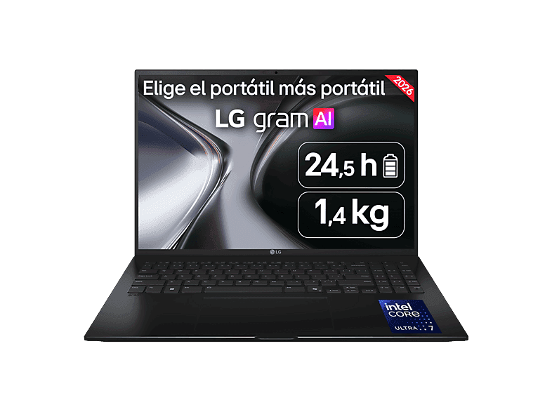 LG - Portátil LG Gram 17ZD90TL-G.AX85BN, Intel Core Ultra - 258V, 32 GB, 512 GB SSD, 17", Sin Sistema Operativo.