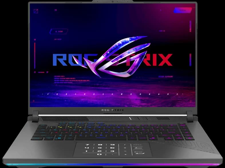 Portátil gaming - ASUS ROG Strix G16 G614FR-TS365, 16 " WQXGA, AMD Ryzen™ 9 9955HX, 16GB RAM, 1TB SSD, GeForce RTX™ 5070 Ti, Sin sistema operativo