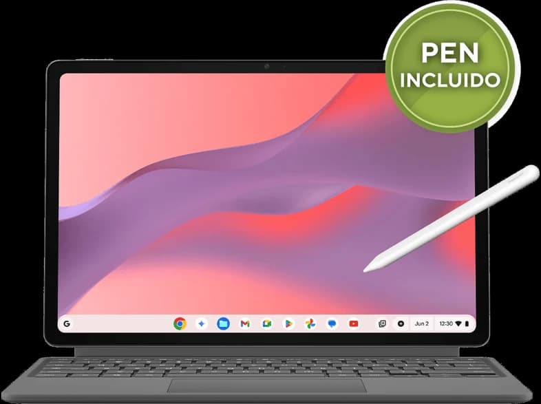 Convertible 2 en 1 - ASUS CM3206DM4A-TR0074, 12.1 Zoll WQXGA, MediaTek Kompanio 540, 8GB, 128GB EMMC, Mali-G57, Google ChromeOS, Sin cargador