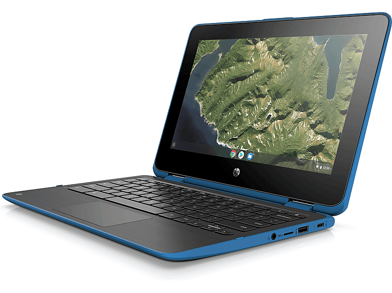 Portátil - HP Chromebook x360 11 G2 EE, 11.6" HD, Intel® Celeron® N4000, 4GB RAM, 32GB eMMC, Chrome OS, Negro