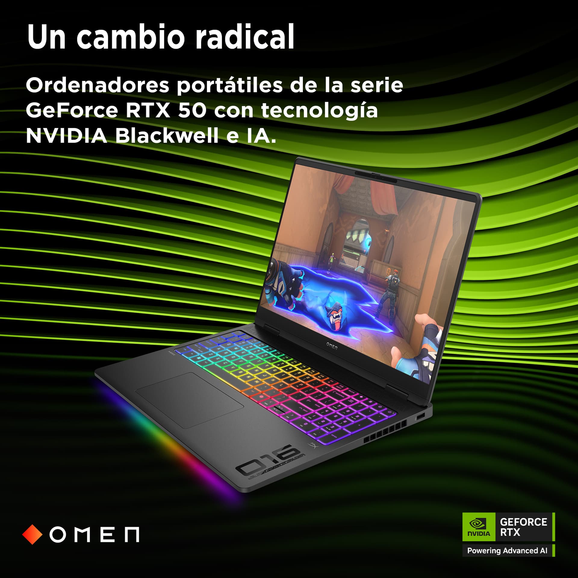 Portátil gaming - HP OMEN MAX 16-ah0019ns, 16" WQXGA, Intel® Core™ Ultra 7 255HX , 32GB RAM, 1TB SSD, GeForce RTX 5070 Ti Windows 11 Home, Negro - imagen 14
