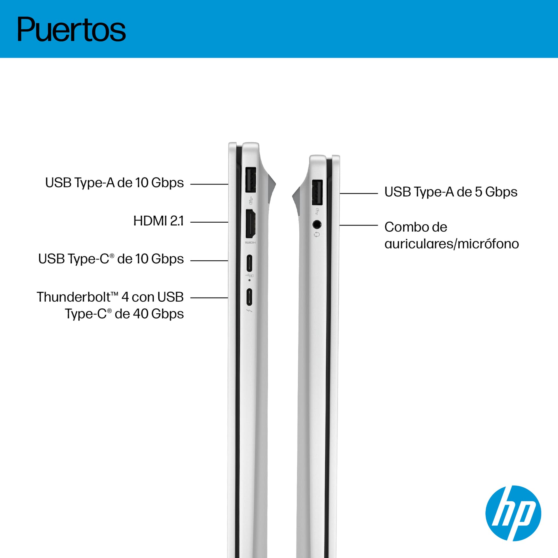 Portátil - HP OmniBook 7 AI 16-ay0002ns, 16" 2K, Intel® Core™ Ultra 255H, 32GB RAM, 1TB SSD, GeForce RTX 4050, Windows 11 Home PC, Plateado - imagen 5