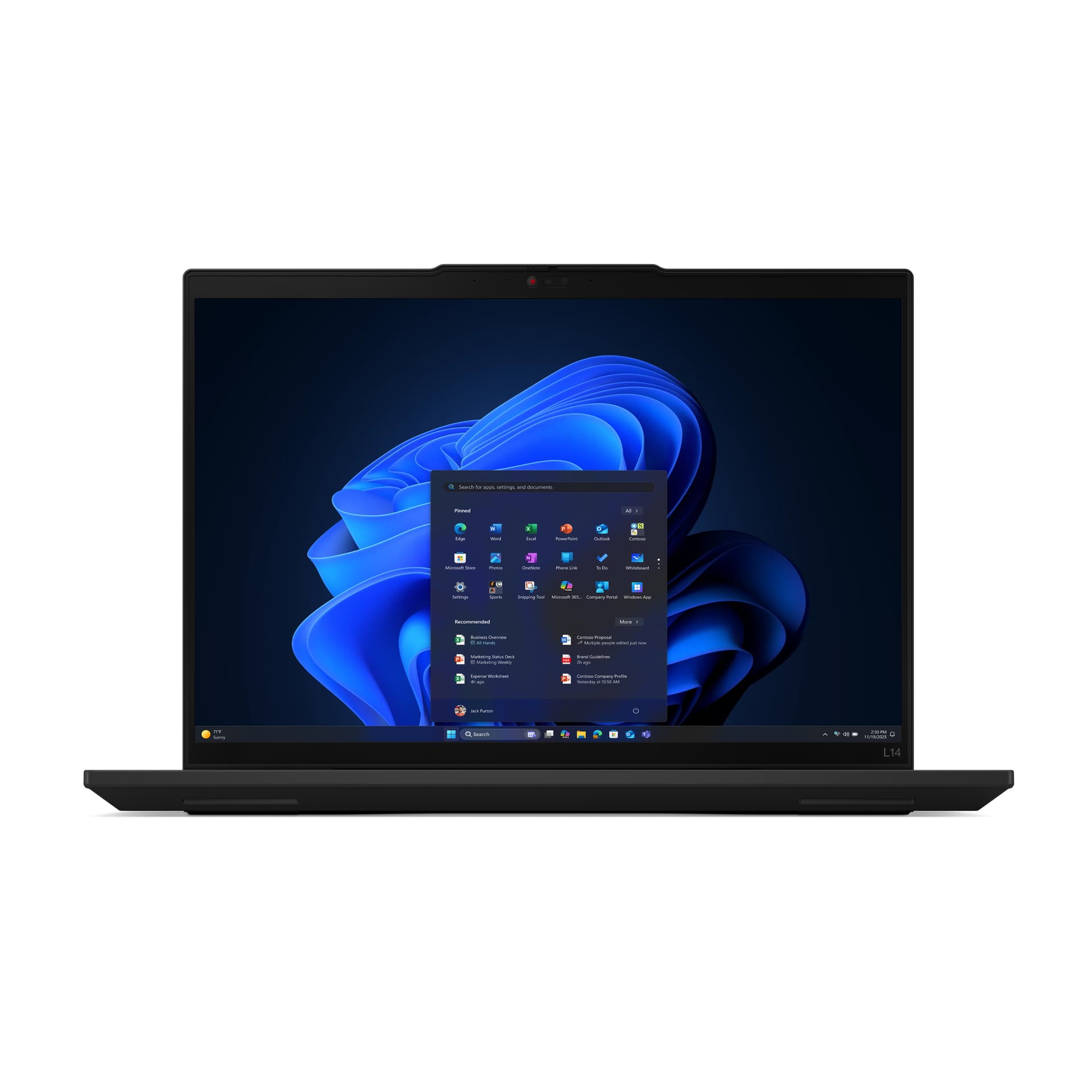 Portátil - Lenovo ThinkPad L14 Gen 6 Profesional, 14" WUXGA, Intel® Core™ Ultra 7 255U, 16GB RAM, 512GB SSD, UHD Graphics, Windows 11 Pro - imagen 3