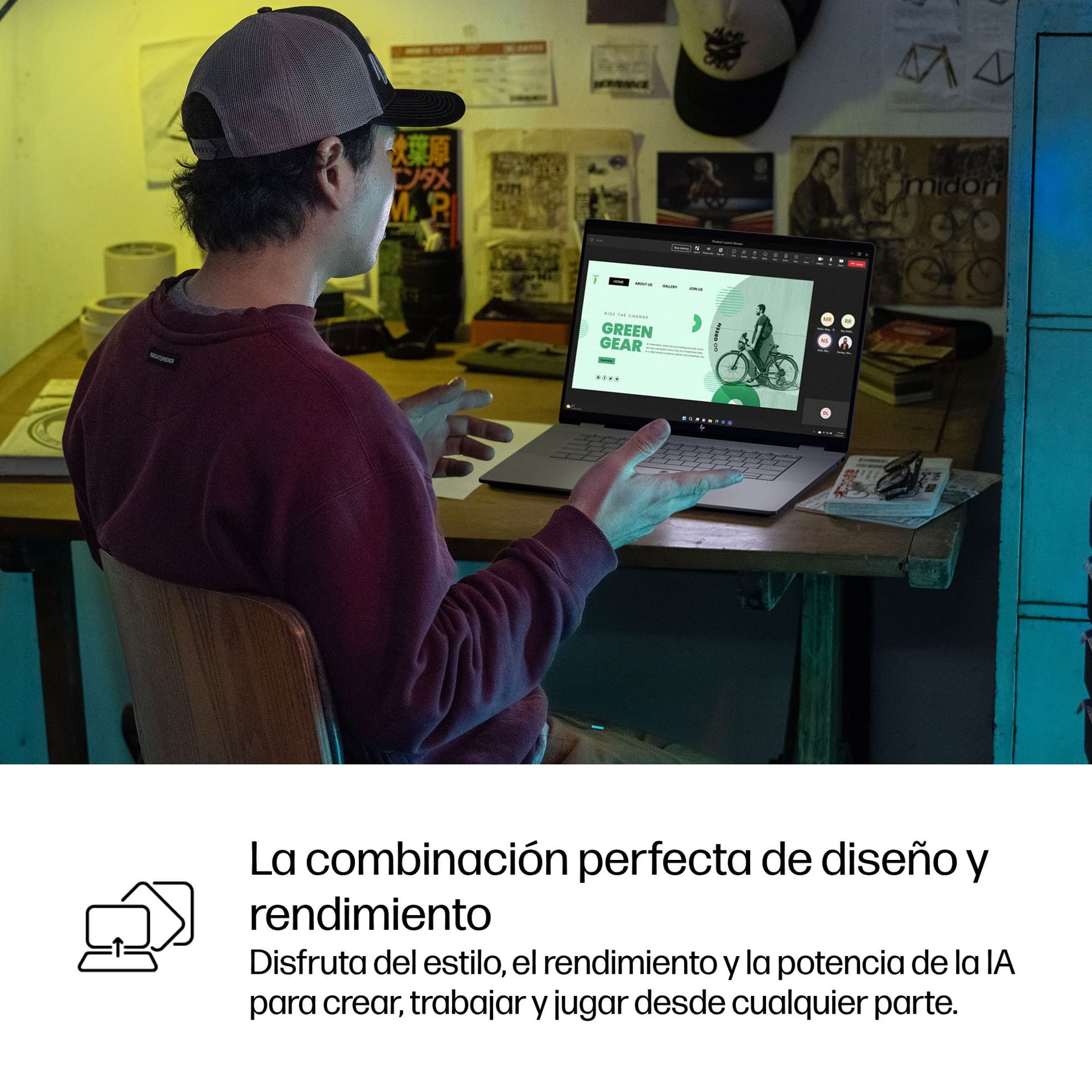 HP - Convertible 2 en 1 HP OmniBook X Flip 16-ar0001ns, Copilot+PC, Ryzen IA 7-350, 16GB, 1TB SSD, 16' OLED, W11. - imagen 14