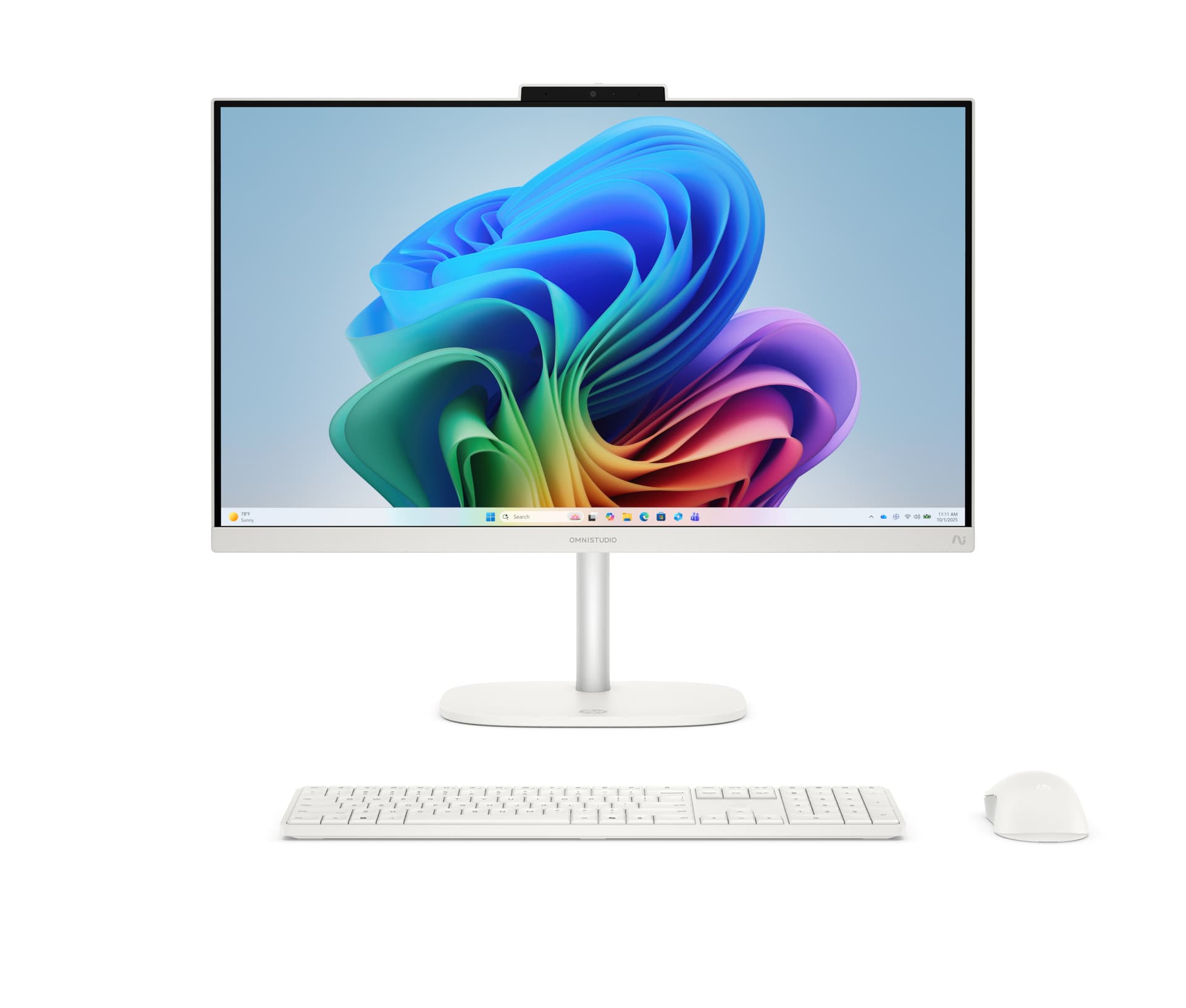 All in one - HP OmniStudio Next Gen AI 24-cy0000ns Copilot+ PC, 23.8" Full-HD, Intel® Core™ Ultra 5 325 47 TOPS, 16GB RAM, 512GB SSD, W11 Home, Blanco - imagen 2