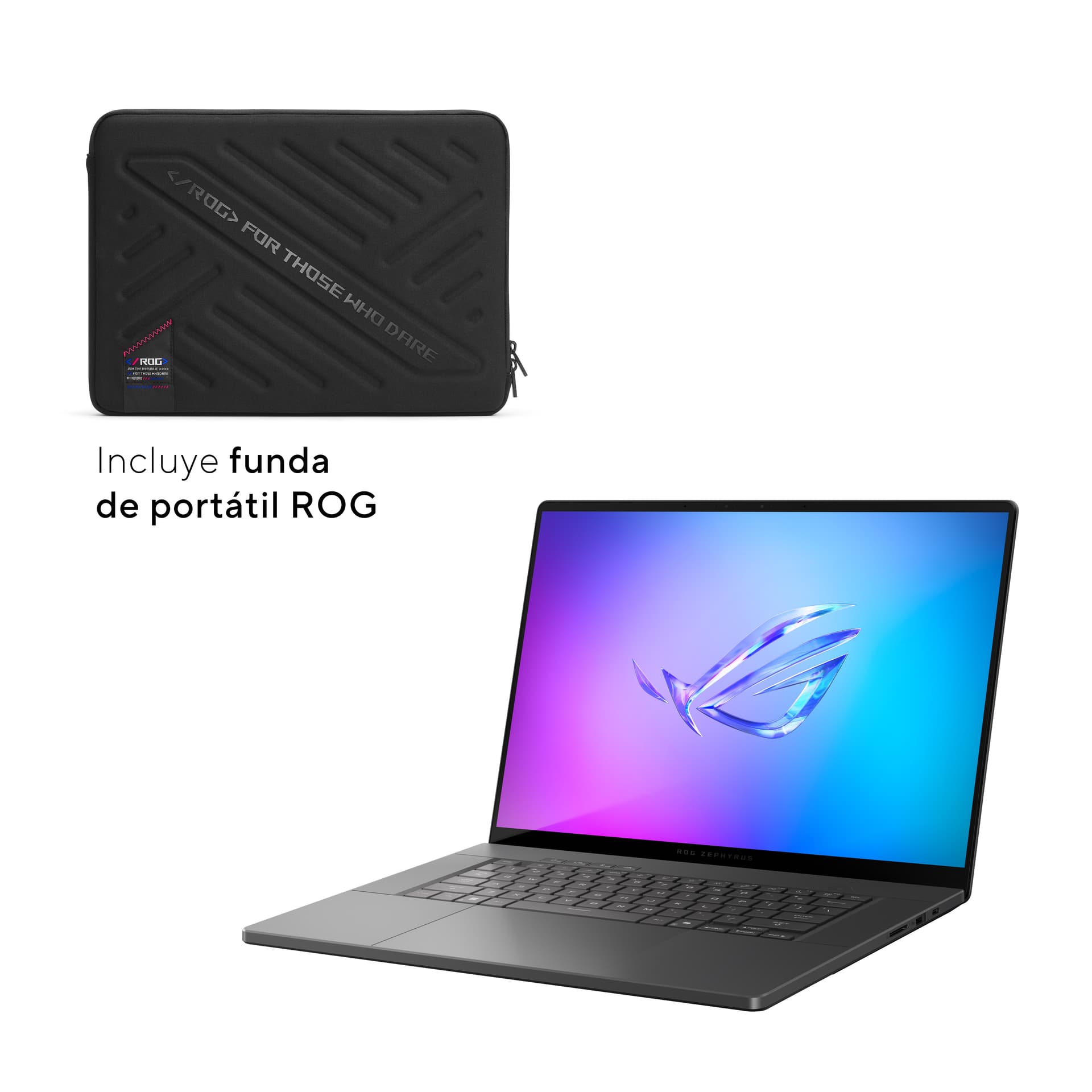 Asus - Portáil Gaming ASUS ROG Zephyrus G16 OLED GU605CX-QR113W, Intel Core Ultra 9-285H, 64GB, 2TB SSD, Nvidia GeForce RTX 5090 24GB, 16', W11. - imagen 3