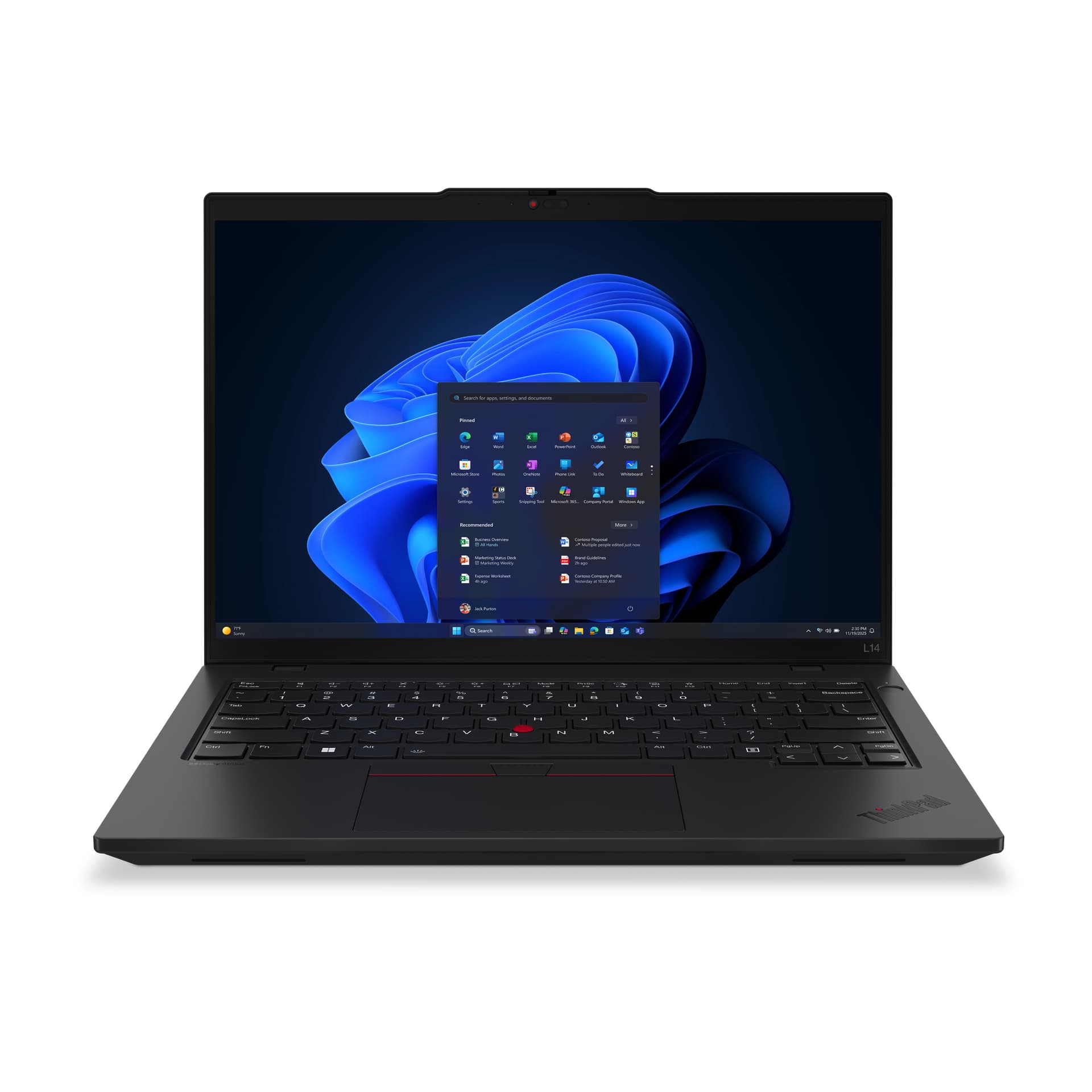 Portátil - Lenovo ThinkPad L14 Gen 6 Profesional, 14" WUXGA, Intel® Core™ Ultra 7 255U, 16GB RAM, 512GB SSD, UHD Graphics, Windows 11 Pro - imagen 2