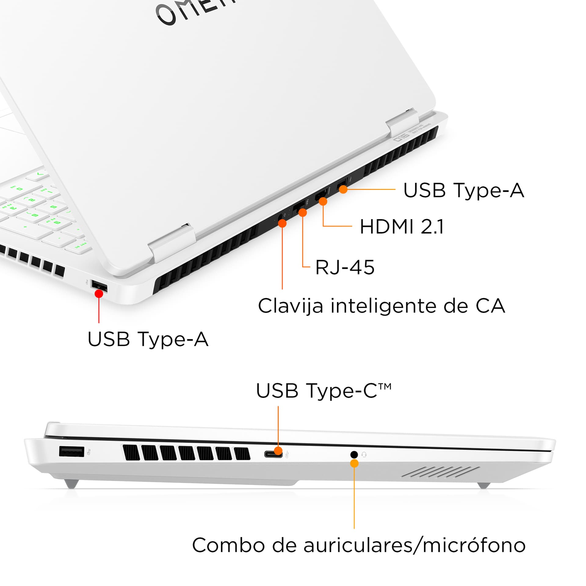 HP - Portátil Gaming HP OMEN 16-am0015ns, Intel Core Ultra 7-255H, 32GB, 1TB SSD, Nvidia GeForce RTX 5060 8GB, 16', Sin SO. - imagen 6