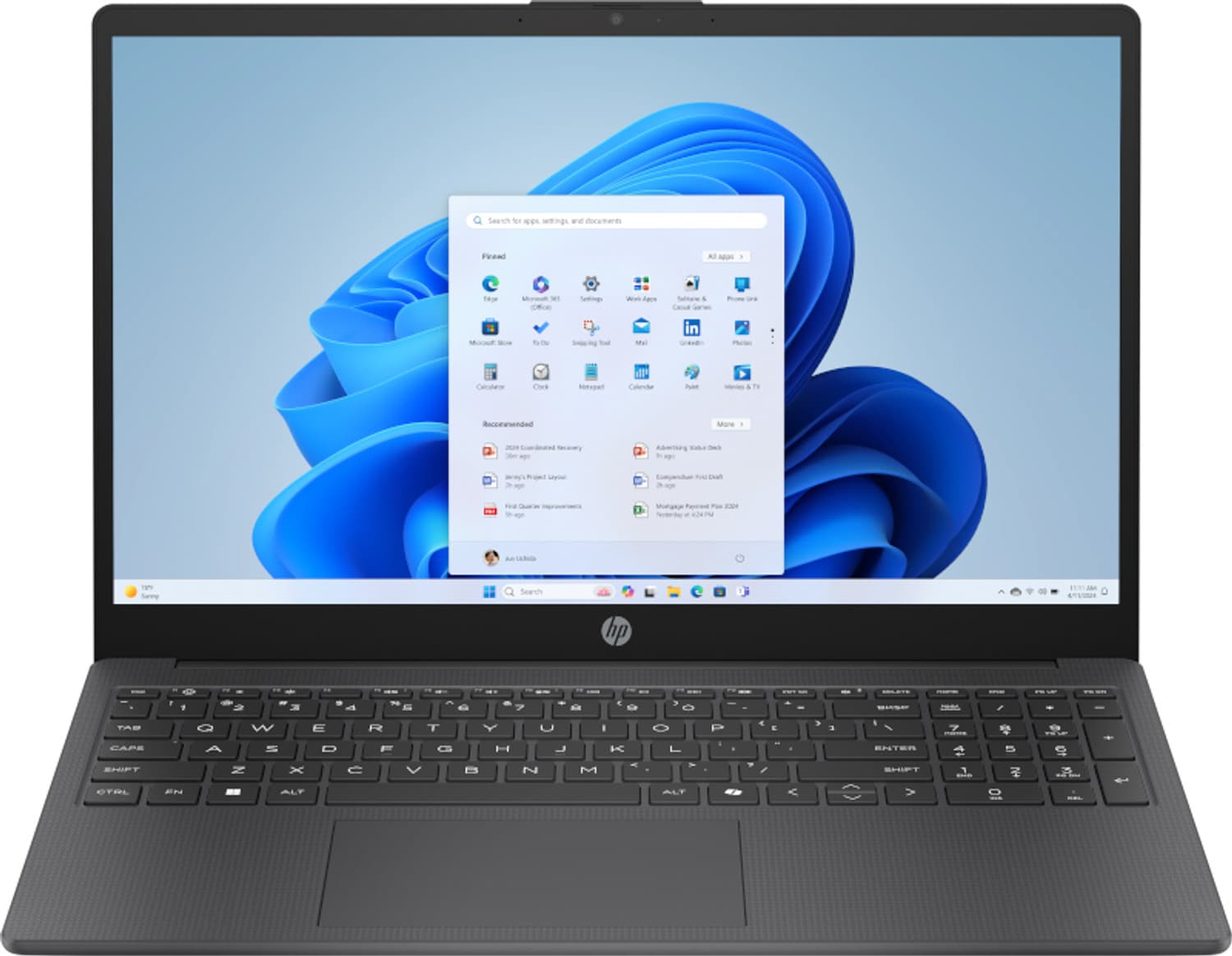 HP - Portátil HP 15-fc1017nsx, Ryzen 5-7520U, 8GB , 256GB SSD, 15,6", W11. - imagen 2