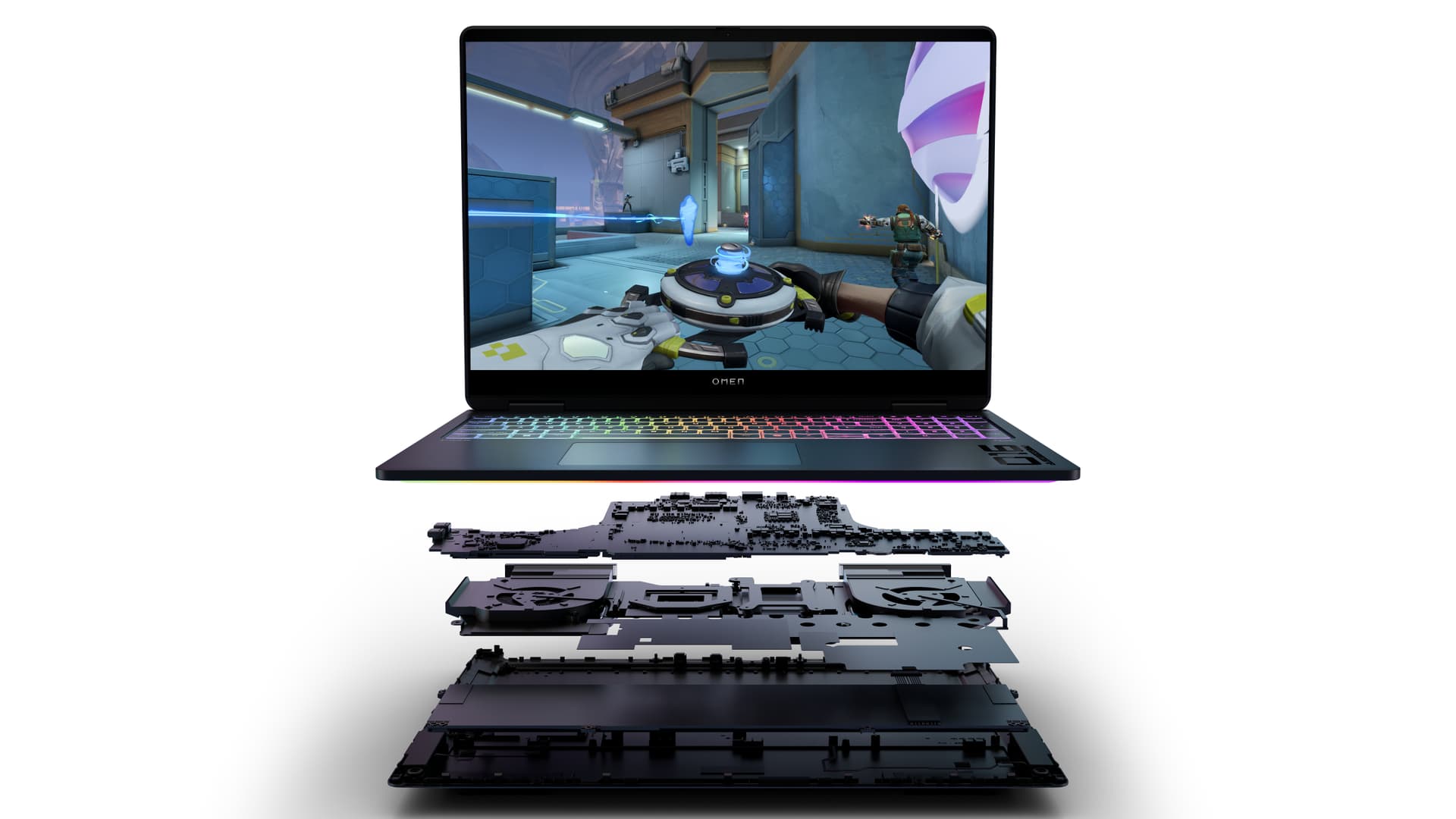 HP - Portátil Gaming OMEN MAX 16-ak0002ns, Copilot+PC, Ryzen AI 9 HX 375, 32GB, 1TB SSD, Nvidia GeForce RTX 5080 16GB, 16", W11. - imagen 12
