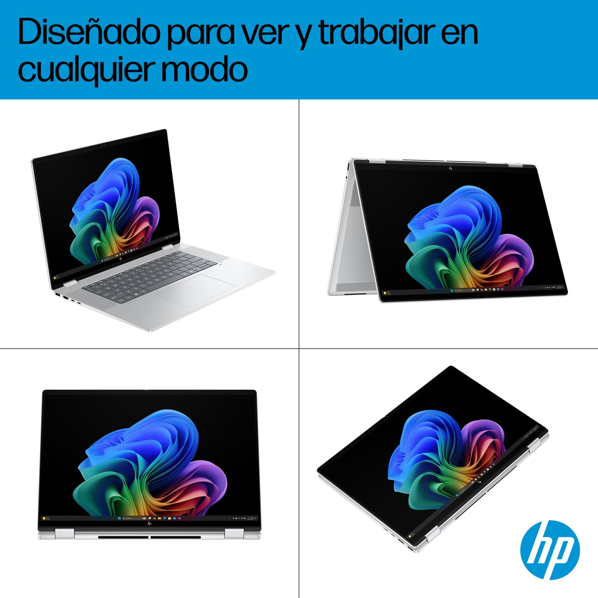 HP - Convertible 2 en 1 HP OmniBook X Flip 16-as0001ns, Copilot+ PC, Intel Core Ultra 7 256V, 16GB, 1TB SSD, 16" OLED, W11. - imagen 11