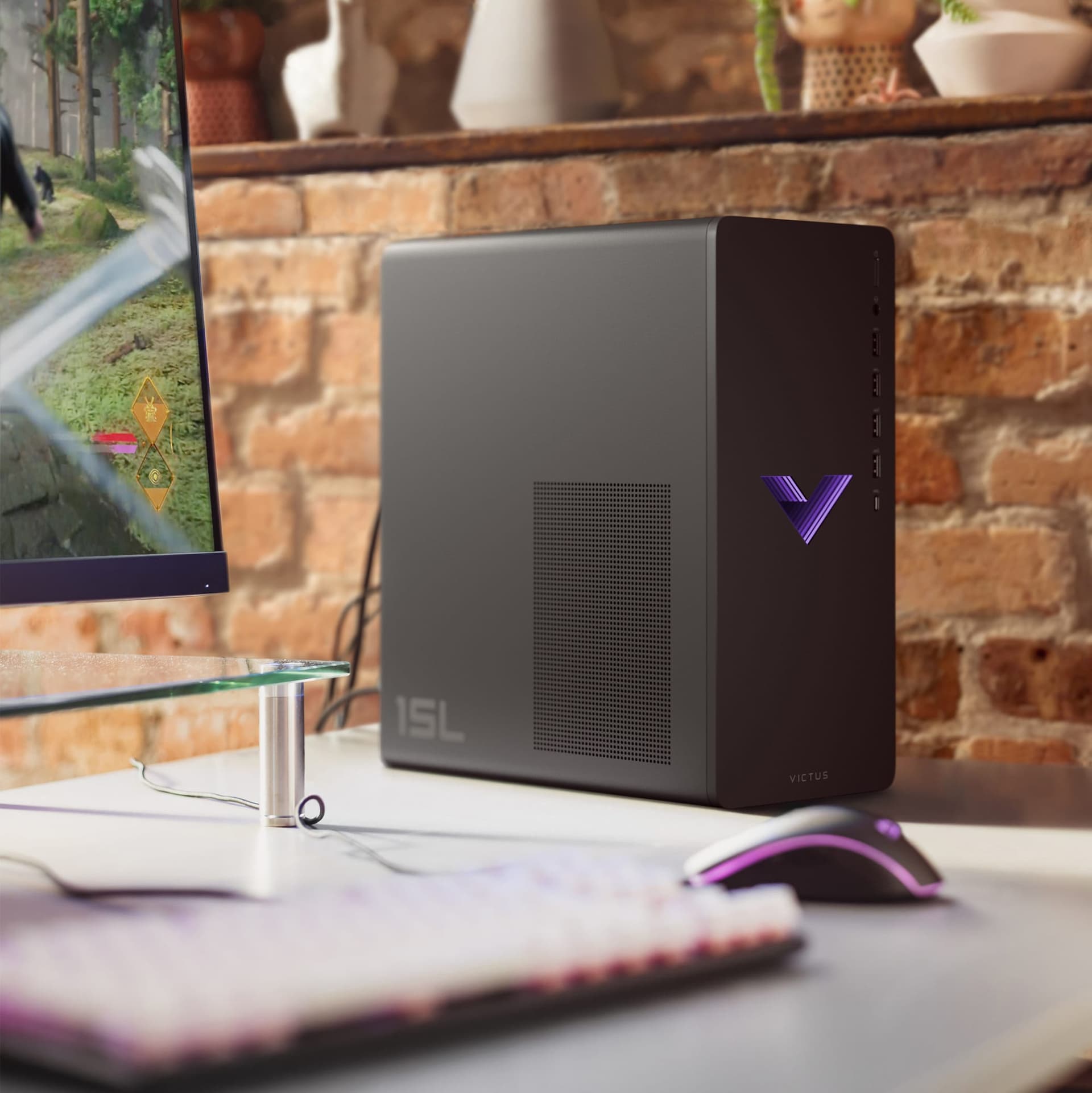 PC gaming - HP Victus 15L TG02-0009ns , AMD Ryzen™ 5 5600G, 16GB RAM, 512GB SSD, RTX™ 3050, W11 H, Plata - imagen 6