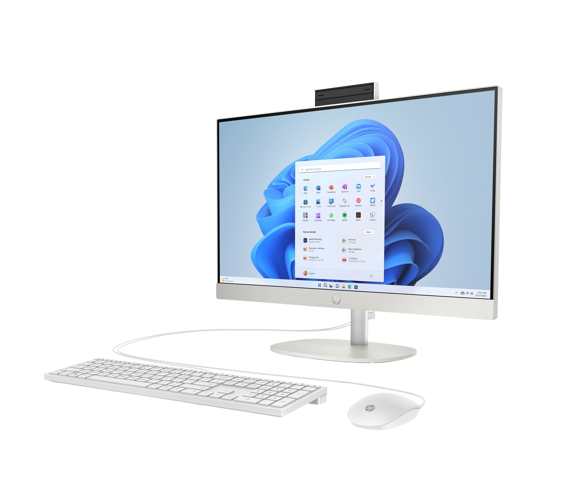 All in One - HP 24-cr0161ns 23,8" Full HD, AMD Ryzen™ 5 7520U, 16 GB RAM, 512 SSD, Gráficos Radeon™ 610M, Sin Sistema Operativo, Blanco - imagen 15