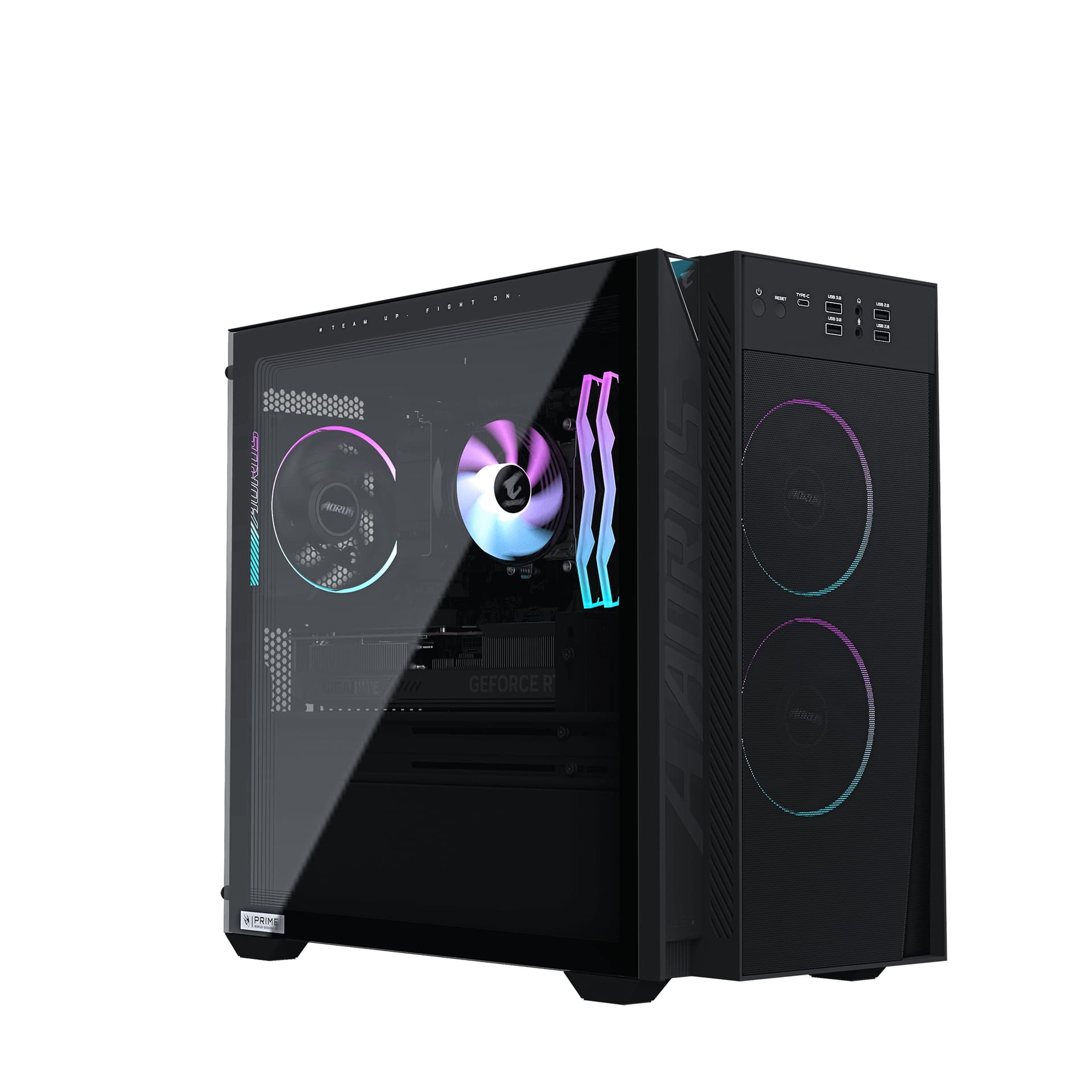 PC gaming - Gigabyte Aorus Prime 3 AP3A7N6T-5110, AMD Ryzen™ 7 9700X, 16 GB RAM, 1 TB SSD, GeForce RTX™ 5060 Ti, Windows 11 Home, Negro - imagen 3