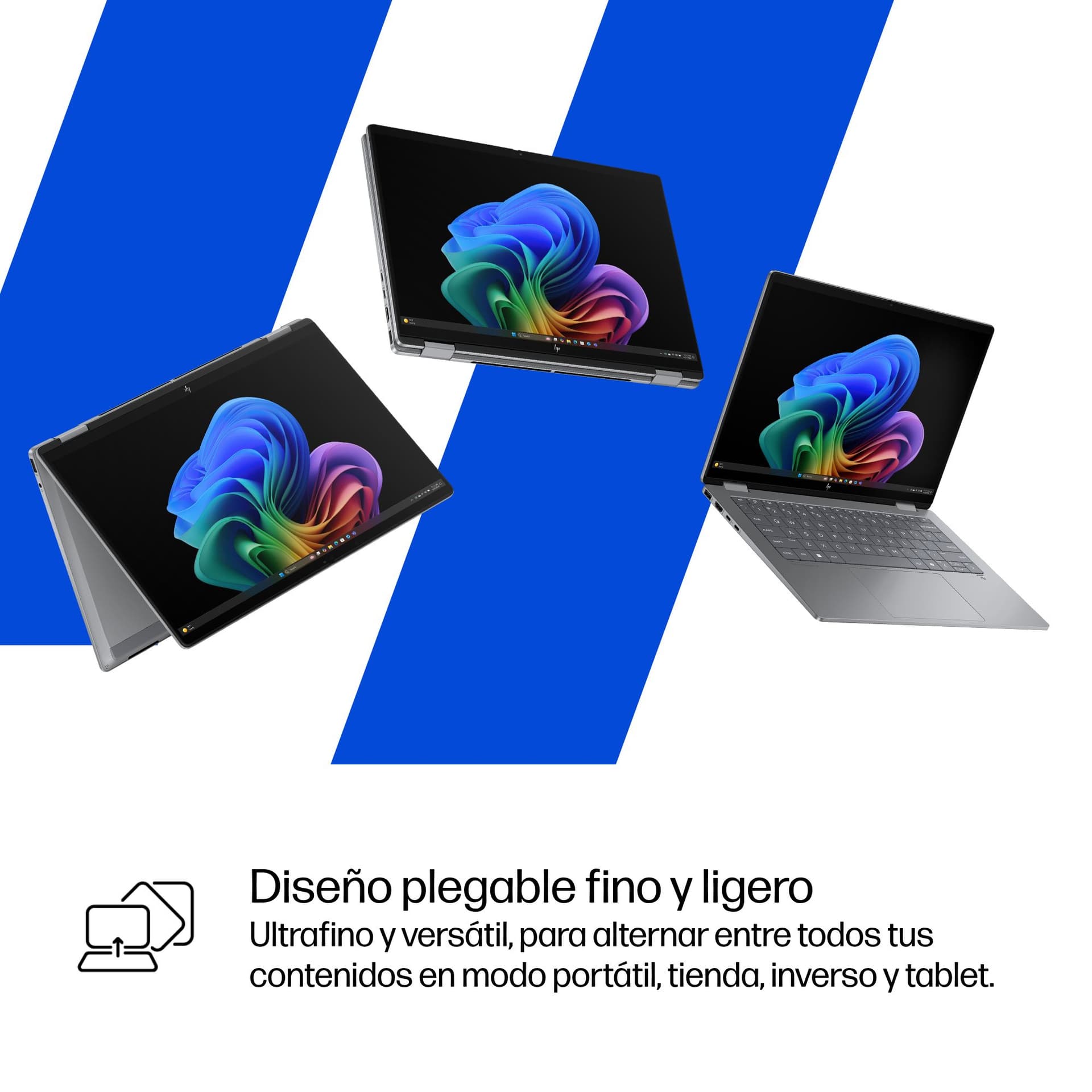 HP - Convertible 2 en 1 HP OmniBook X Flip 14-fk0001ns, Copilot+PC, Ryzen IA 7-350, 16GB, 1TB SSD, 14' OLED, W11. - imagen 14