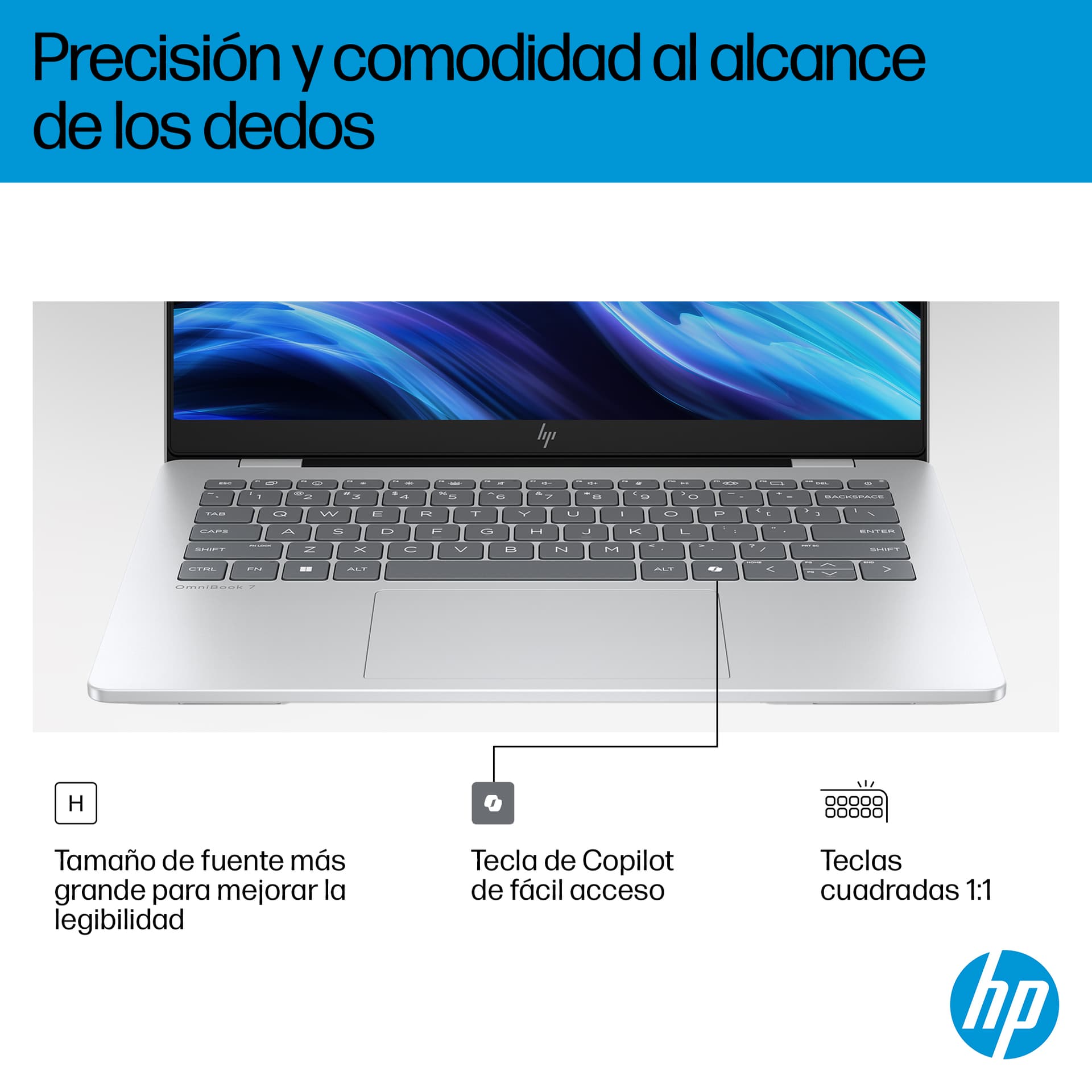 HP - Portátil HP OmniBook 7 14-fr0001ns, Intel Core Ultra 5 EVO-225U, 16GB, 1TB SSD, 14' OLED, W11. - imagen 8