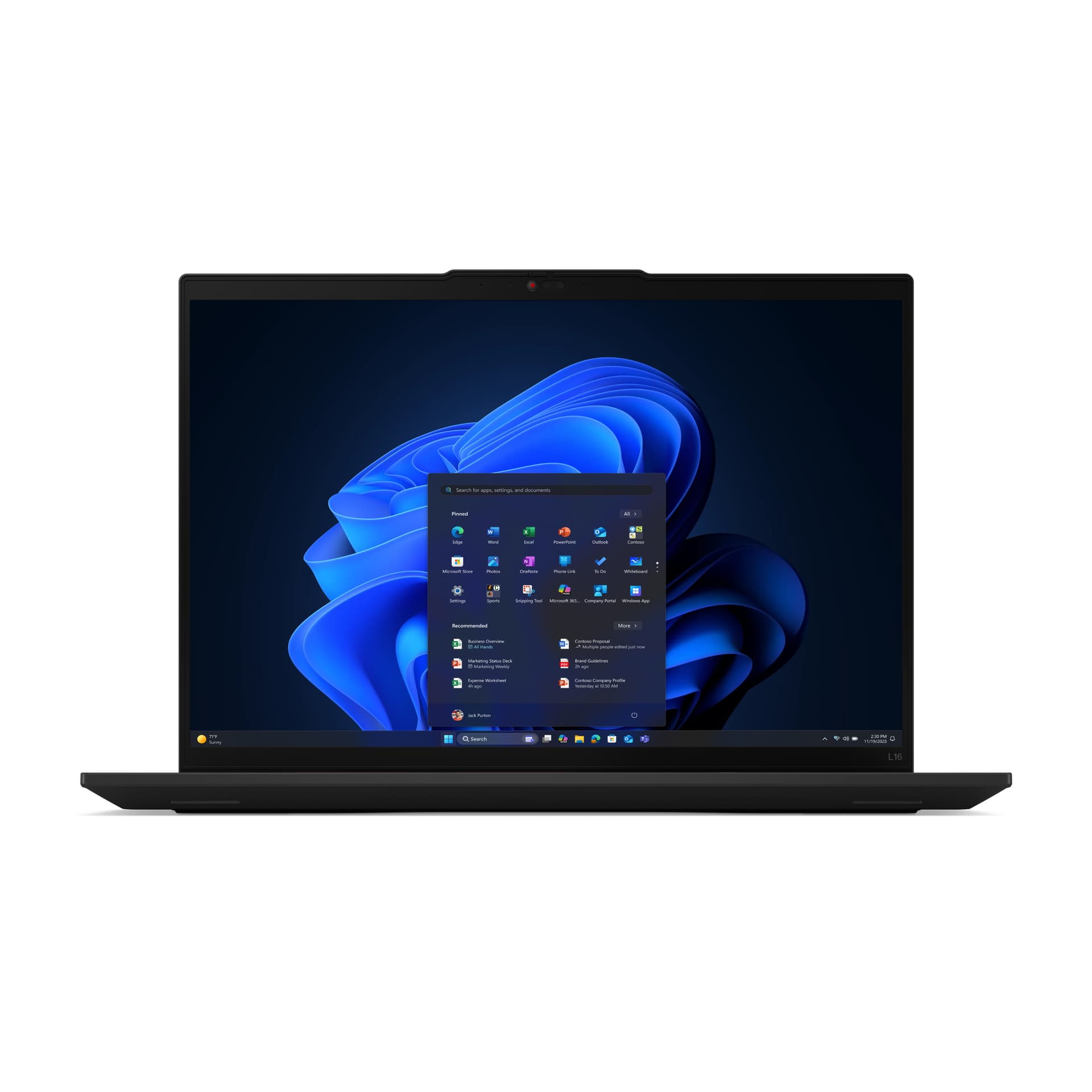 Portátil - Lenovo ThinkPad L16 Gen 2 Profesional, 16" WUXGA, Intel® Core™ Ultra 5 225U, 16GB RAM, 512GB SSD, UHD Graphics, Windows 11 Pro - imagen 2