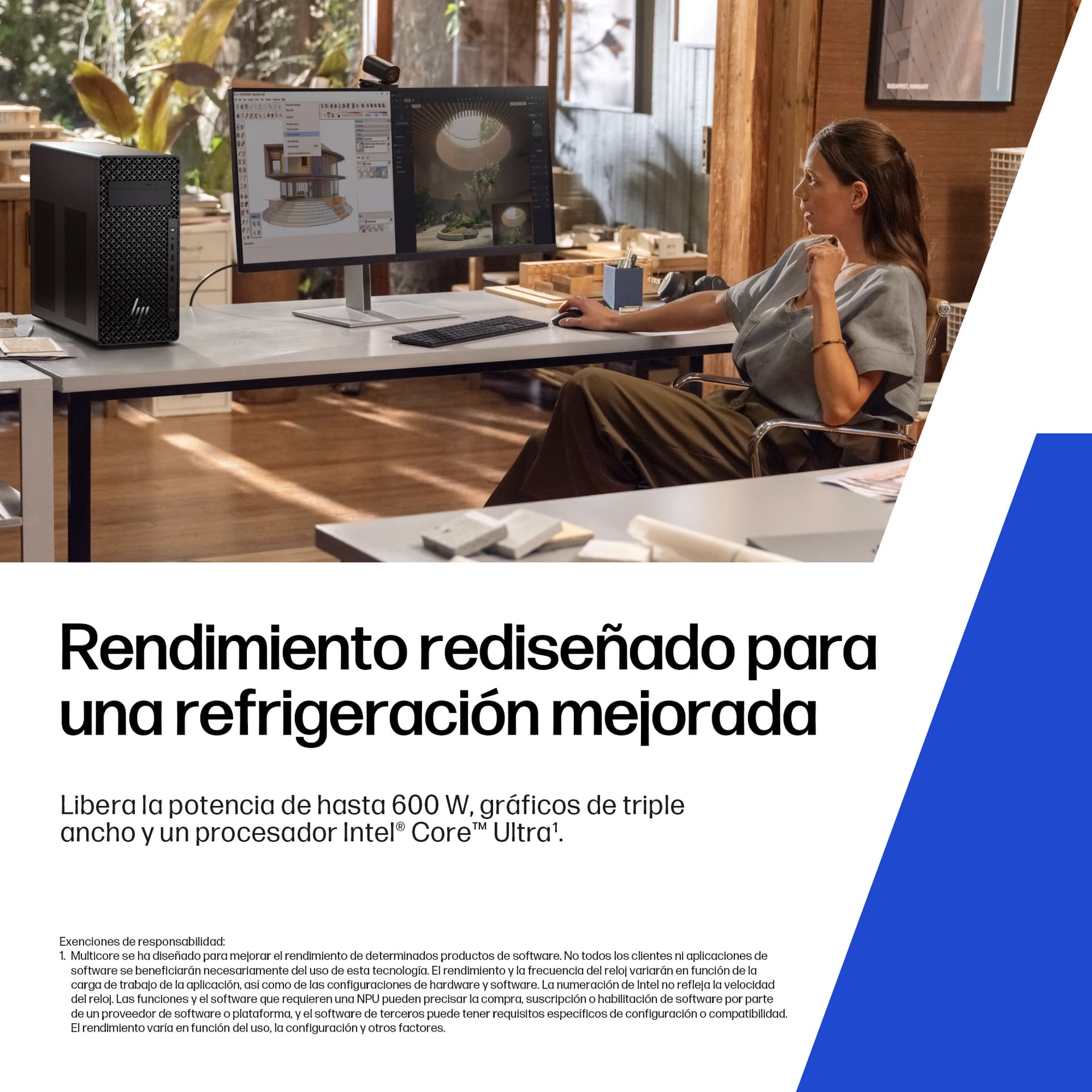 PC sobremesa - HP Z2 Tower G1i Profesional, Intel® Core™ Ultra 7 265, 32 GB RAM, 1 TB SSD, GeForce RTX™ A1000, Windows 11 Pro, Negro - imagen 5