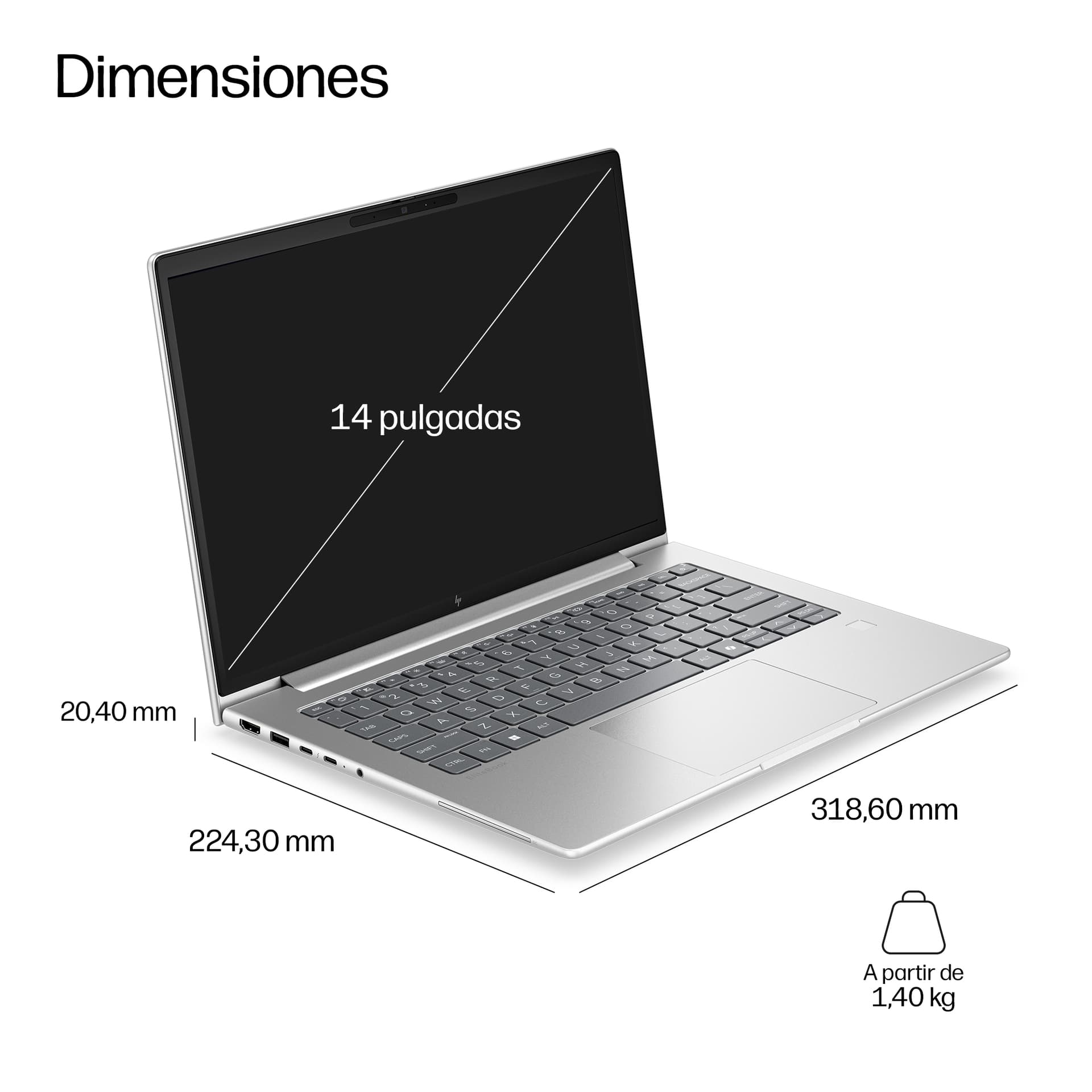 Portátil profesional HP EliteBook 6 G2a 14" con IA - imagen 12