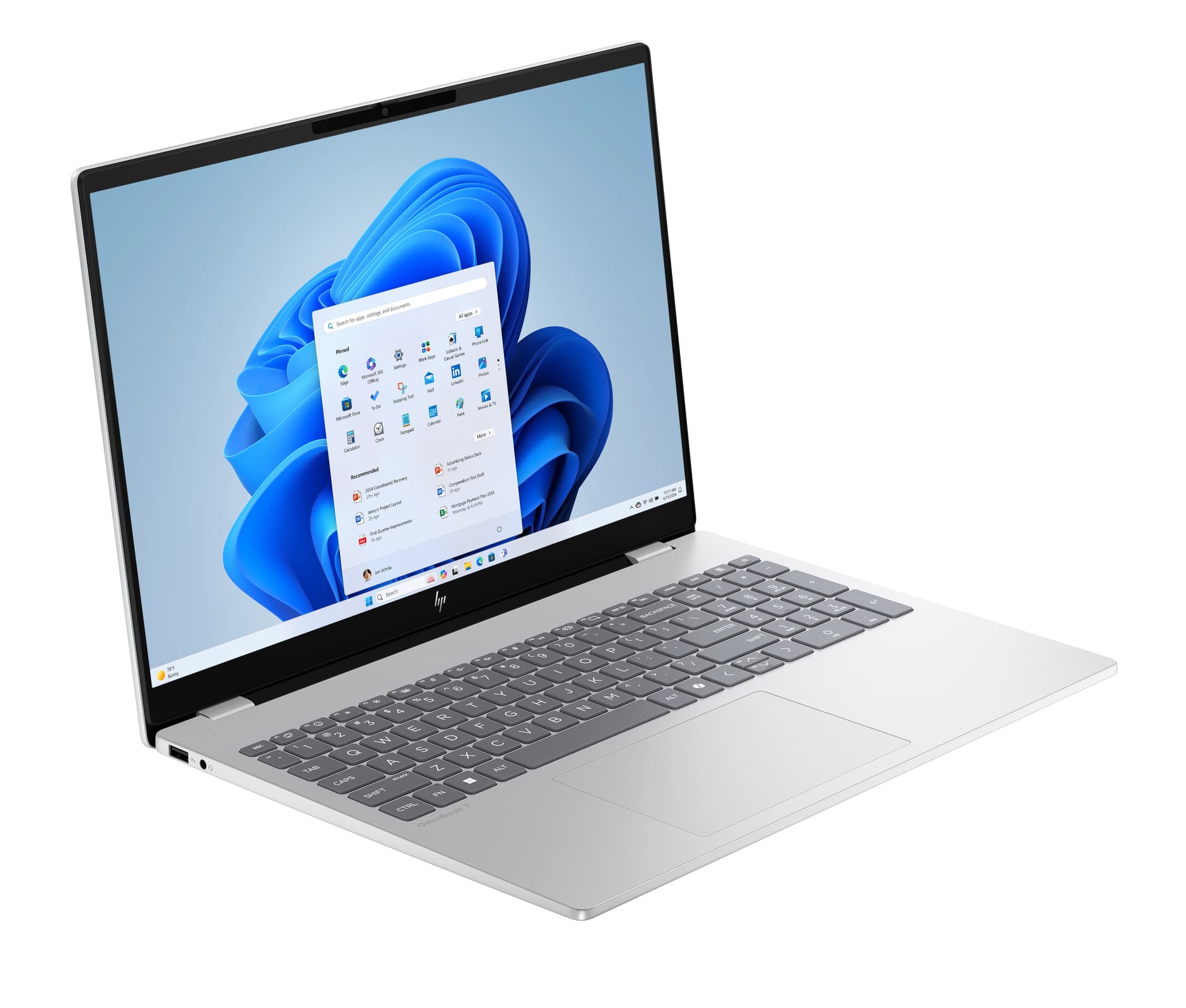 Portátil - HP OmniBook 7 AI 16-ay0002ns, 16" 2K, Intel® Core™ Ultra 255H, 32GB RAM, 1TB SSD, GeForce RTX 4050, Windows 11 Home PC, Plateado - imagen 3