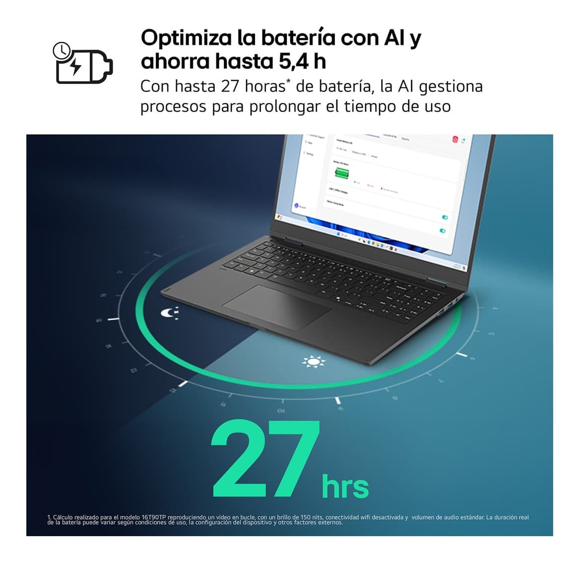 Portátil - LG 15Z80T-G.AU88B Copilot+ PC, 15" Full-HD, AMD Ryzen™ AI 7 350, 50 TOPS, 32GB RAM, 1TB SSD, Radeon™ 860M, W11H - imagen 6