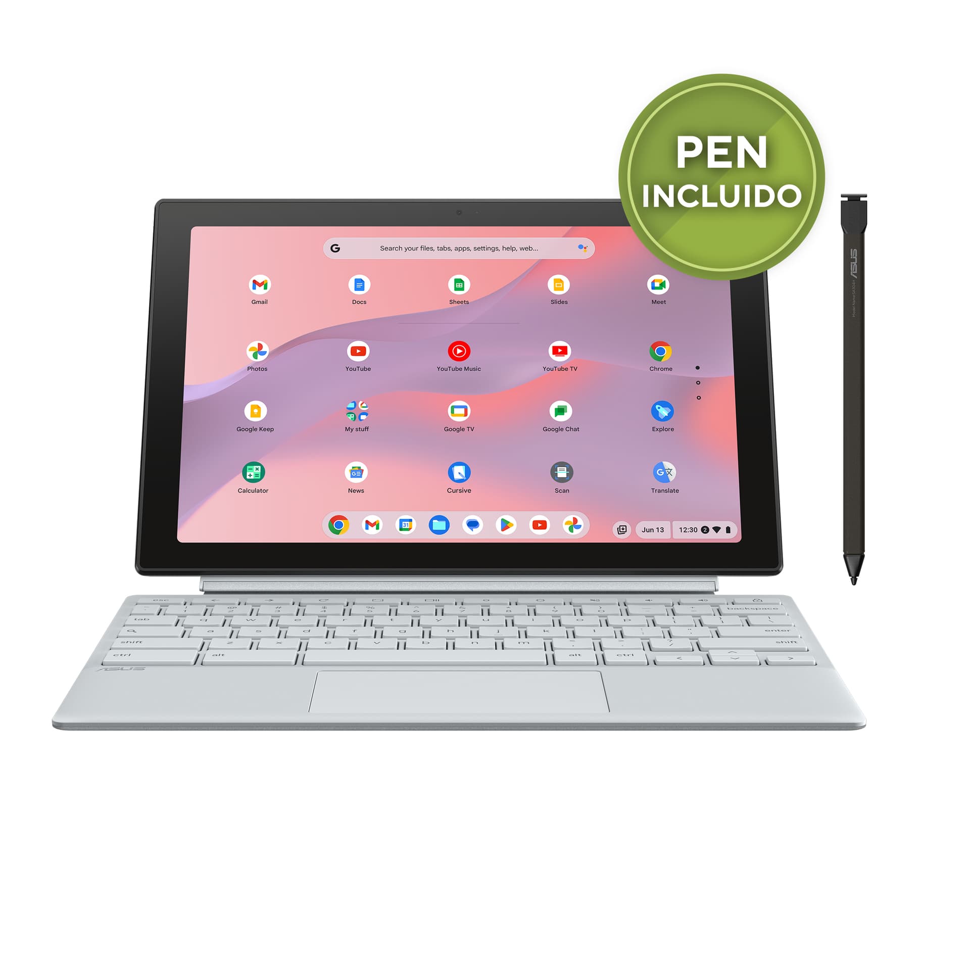 Portátil - ASUS Chromebook CM30 CL3001DM2A-R70323, 10.5 " WUXGA, MediaTek Kompanio 520, 8 GB RAM, 128 eMMC, Mali-G52, Google Chrome OS - imagen 2