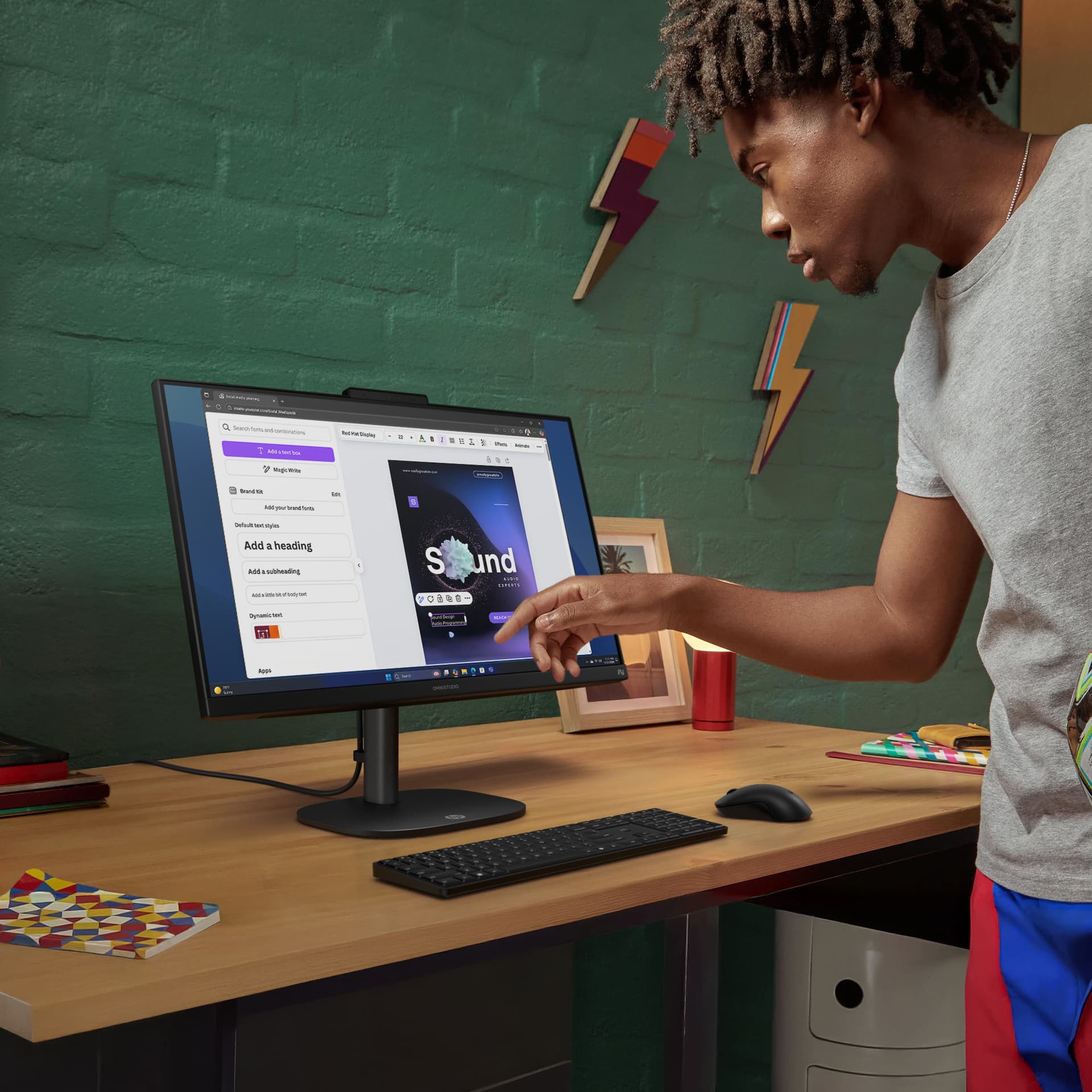All in one - HP OmniStudio Next Gen AI 24-cy0000ns Copilot+ PC, 23.8" Full-HD, Intel® Core™ Ultra 5 325 47 TOPS, 16GB RAM, 512GB SSD, W11 Home, Blanco - imagen 9