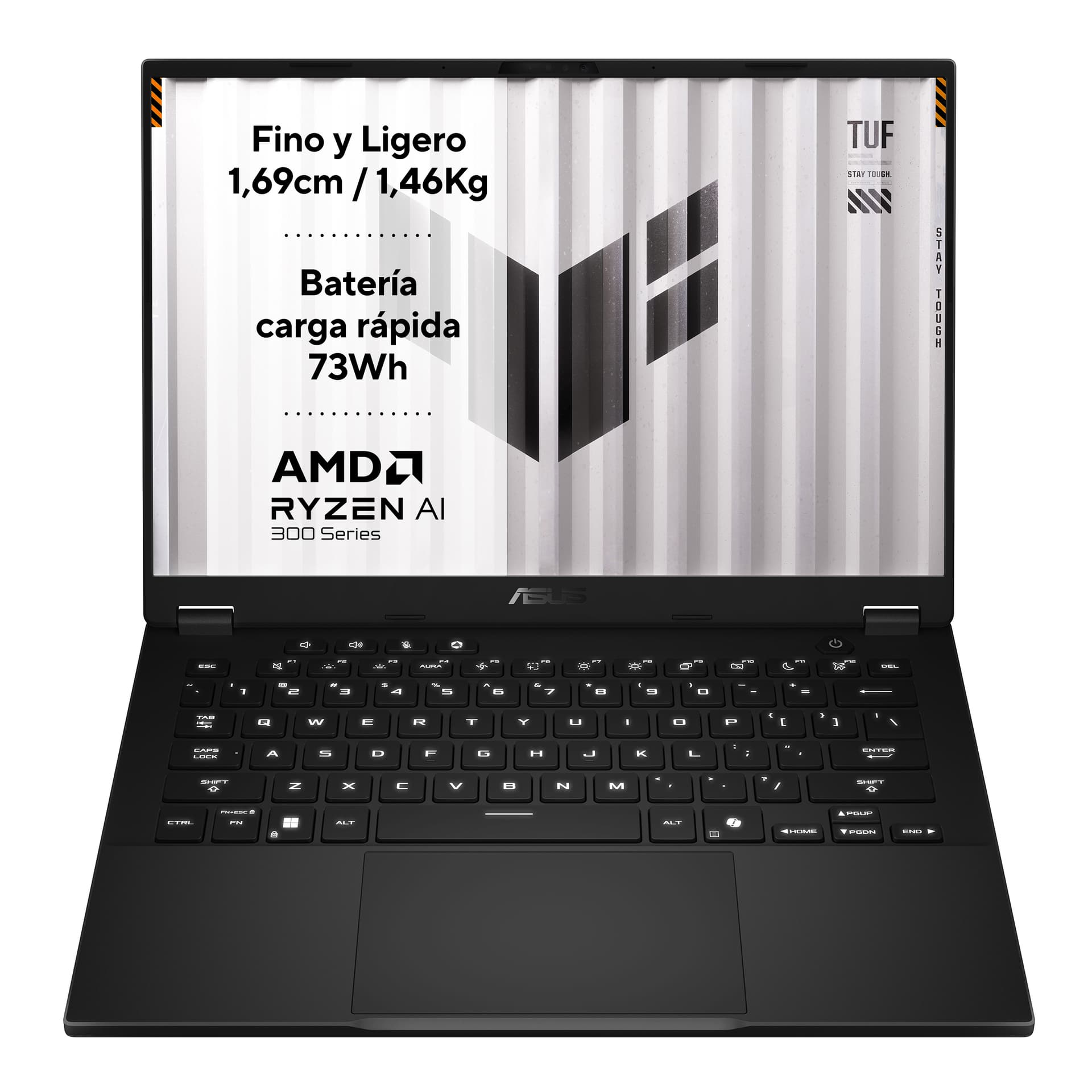 Portátil gaming - ASUS TUF Gaming A14 FA401EA-RG013 Copilot+ PC, 14" WQXGA, AMD Ryzen™ Al Max+ 392 50 TOPS, 64GB RAM, 1 TB SSD, Radeon™ 8060S, SSO - imagen 3