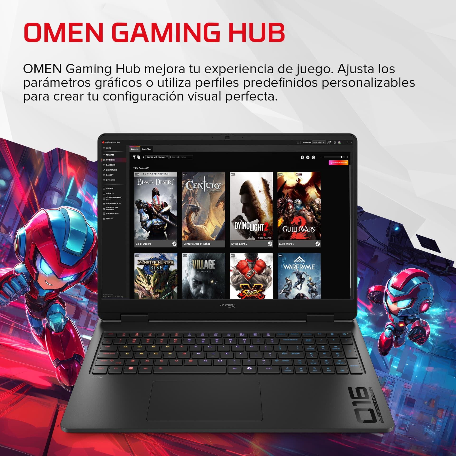 HyperX OMEN 16 pulgadas Gaming Laptop PC 16-am2012ns - imagen 8