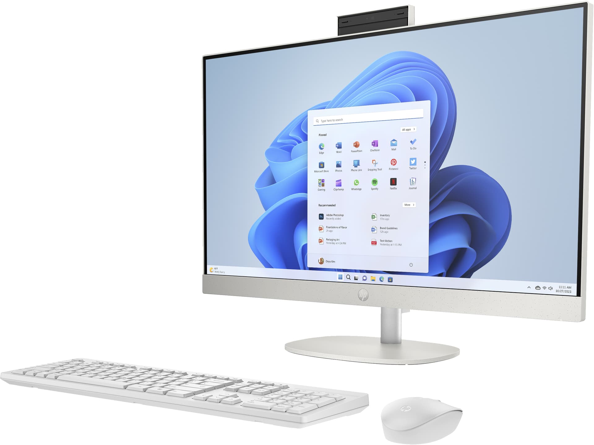 HP - All in One HP 27-cr0002ns, Ryzen 7-7730U, 16GB, 1TB SSD, 27', W11. - imagen 3
